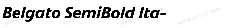 Belgato SemiBold Ita字体转换 Belgato SemiBold Ita字体转换